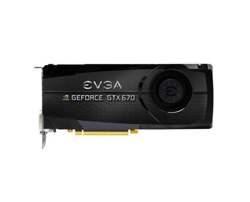 [04G-P4-2671-KR] 04G-P4-2671-KR - EVGA Nvidia GeForce GTX 670 4GB GDDR5 256-Bit PCI Express 3.0 x16 DVI-ID HDMI Display-Port SLI Supported Video Graphics Card