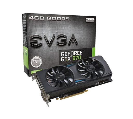 [04G-P4-2972-A1] 04G-P4-2972-A1 - EVGA GeForce GTX 970 4GB GDDR5 256-Bit PCI Express 3.0 x16 DVI/ HDMI/ DisplayPort Video Graphics Card