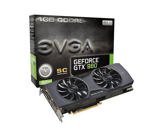 [04G-P4-2982-A1] 04G-P4-2982-A1 - EVGA GeForce GTX 980 SuperClocked 4GB 256-Bit GDDR5 PCI Express 3.0 DVI/ 3x DisplayPort/ HDMI Video Graphics Card