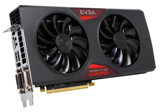 [04G-P4-2988-KR] 04G-P4-2988-KR - EVGA GeForce GTX 980 Classified 4GB 256-Bit GDDR5 PCI Express 3.0 x16 Video Graphics Card with ACX Cooler 2.0