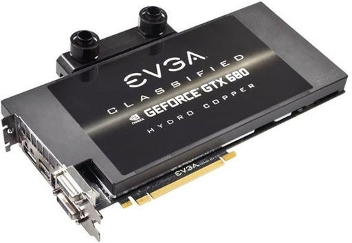 [04G-P4-3689-DS] 04G-P4-3689-DS - EVGA GeForce GTX 680 Classified Hydro Copper 4GB 256-Bit GDDR5 PCI Express 3.0 x16 Dual DVI/ HDMI/ Displayport Video Graphics Card