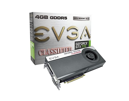 [04G-P4-3777-A1] 04G-P4-3777-A1 - EVGA GeForce GTX 770 Classified 4GB 256-Bit GDDR5 PCI Express 3.0 Dual DVI/ HDMI/ DisplayPort/ SLI Support Video Graphics Card