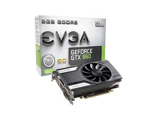 [04G-P4-3962-L1] 04G-P4-3962-L1 - EVGA GeForce GTX 960 SuperClocked 4GB GDDR5 128-Bit PCI Express 3.0 x16 DVI-D DVI-I HDMI DisplayPort Video Graphics Card