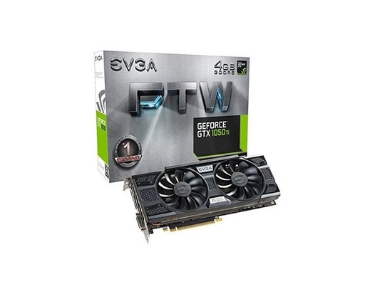 [04G-P4-6258-KR] 04G-P4-6258-KR - EVGA Geforce GTX 1050 Ti Graphic Card 1.38 GHz Core 1.49 GHz Boost Clock 4GB GDDR5 PCI Express 3.0 x16 Dual Slot Space Required