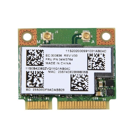 [04W3764] 04W3764 - IBM Lenovo Wi-Fi Wireless Bluetooth 4.0 Half Mini-PCI Express Card