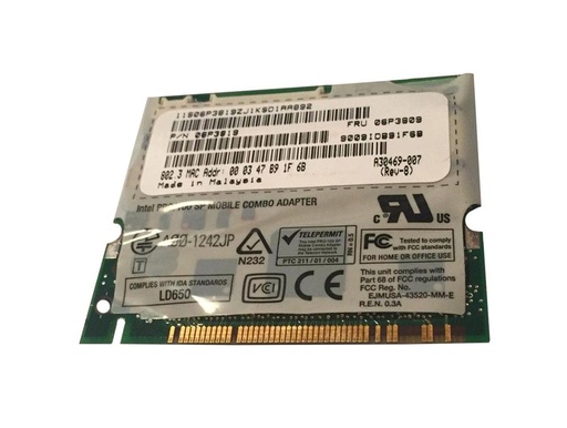 [06P3809] 06P3809 - IBM MODEM-INTEL PRO/100 SP MOBILE Combo Adapter