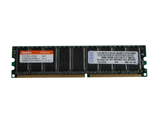 [06P4060] 06P4060 - IBM 256MB DDR-333MHz PC2700 ECC CL2.5 184-Pin DIMM Memory Module