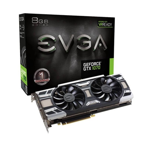[08G-P4-6171-KR] 08G-P4-6171-KR - EVGA NVIDIA GeForce GTX 1070 8GB GDDR5 DVIHDMI3DisplayPort PCI-Express Video Card with ACX 3.0 Cooler