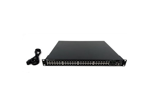 [08H470] 08H470 - Dell PowerConnect 3448P 48-Port 10100 PoE Managed Network Switch with Rack Ears New Other