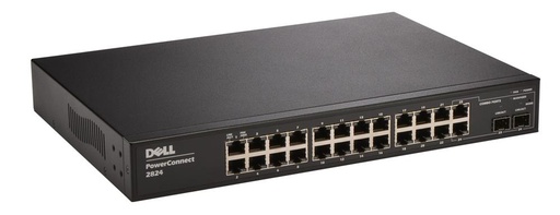 [09CTGC] 09CTGC - Dell PowerConnect 2824 24-Ports 10/100/1000Base-T Managed Switch (Refurbished / Grade-A)