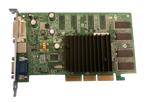 [09Y779] 09Y779 - Dell 64MB nVidia GeForce 4 NV18 AGP 8X with TV Out /DVI Video Graphics Card for Dimension 4600