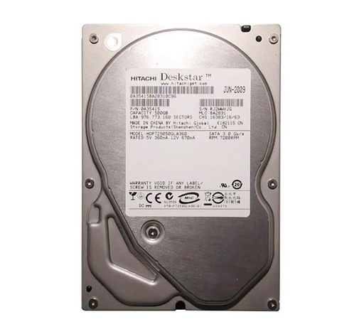 [0A35415] 0A35415 - Hitachi DESKSTAR 500GB 7200RPM 16MB Cache SATA 3GB/s 7-Pin Hard Drive