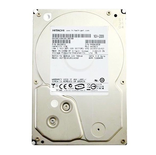 [0A38016] 0A38016 - Hitachi DESKSTAR 1TB 7200RPM 16MB Cache SATA 3GB/s 7-Pin 3.5-inch Hard Drive