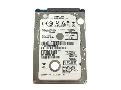[0A595772498-B24B-REF-WB] 0A595772498-B24B-REF-WB - Hitachi 320GB 7200RPM SATA 3Gbs 2.5-inch Hard Drive