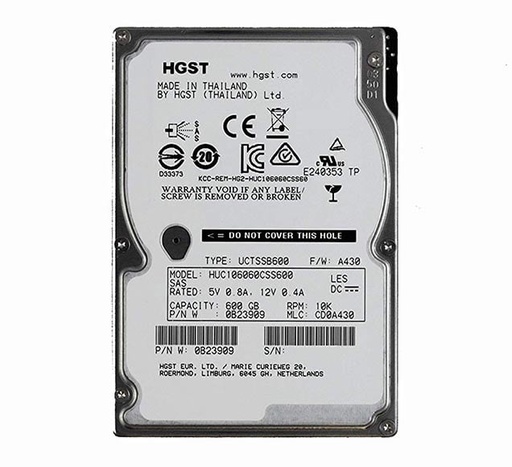 [0B23909] 0B23909 - Hitachi Ultrastar C10K600 600GB 10000RPM SAS 6GB/s 64MB Cache 2.5-inch Internal Hard Drive