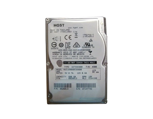 [0B26013] 0B26013 - Hitachi Ultrastar C10K900 600GB 10000RPM SAS 6GB/s 64MB Cache 2.5-inch Hard Drive