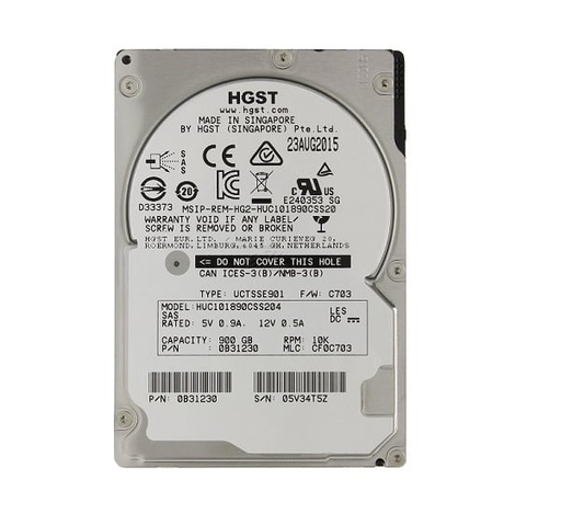 [0B31230] 0B31230 - Hitachi Ultrastar C10K1800 900GB 10000RPM SAS 12GB/s 128MB Cache (SE) 2.5-inch Hard Drive