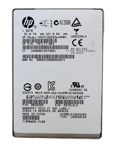 [0B32291] 0B32291 - Hitachi 1.92TB SAS 12Gbs Read Intensive 2.5-inch Solid State Drive