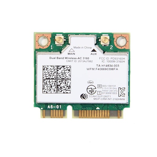 [0C5J14] 0C5J14 - Dell Mini PCI Express Wireless LAN Card (Refurbished / Grade-A)
