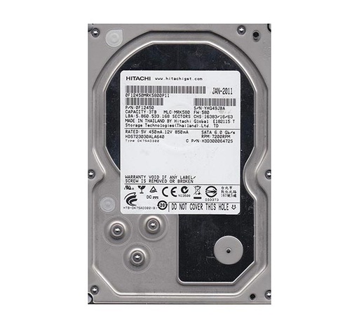 [0F12450] 0F12450 - Hitachi DESKSTAR 7K3000 3TB 7200RPM SATA 6GB/s 64MB Cache 3.5-inch Internal Hard Drive