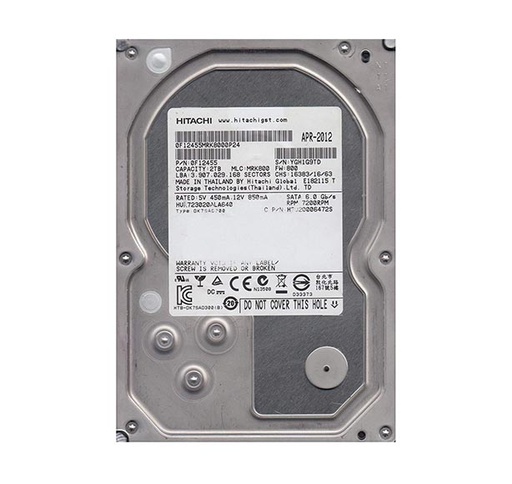 [0F12455] 0F12455 - Hitachi Ultrastar 7K3000 2TB 7200RPM SATA 6GB/s 64MB Cache 3.5-inch Internal Hard Drive