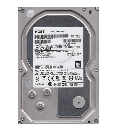 [0F14684] 0F14684 - Hitachi Ultrastar 7K4000 3TB 7200RPM SATA 6GB/s 64MB Cache 3.5-inch Internal Hard Drive