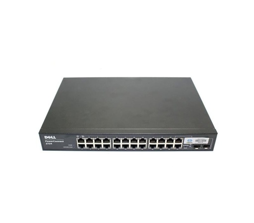 [0TJ689] 0TJ689 - Dell PowerConnect 2724 24-Ports 24 x 10/100/1000 + 2 x shared SFP Gigabit Ethernet Switch